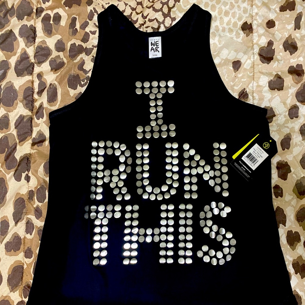 Zumba I Run This High Neck Tank